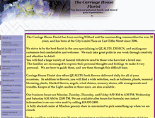 Tablet Screenshot of carriagehousefloristwillard.com